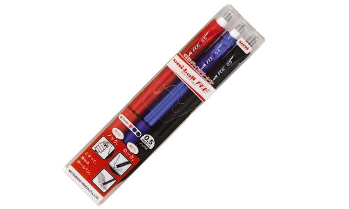 UNI Erasable Ball Pen 0.5mm - 3 Colours